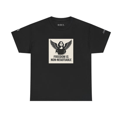 Rebel Graphic Tee - Unisex Heavy Cotton T-Shirt for the Wild at Heart. Rebel Tees, Born to Be Worn - FREEDOM IS NON-NEGOTIABLE