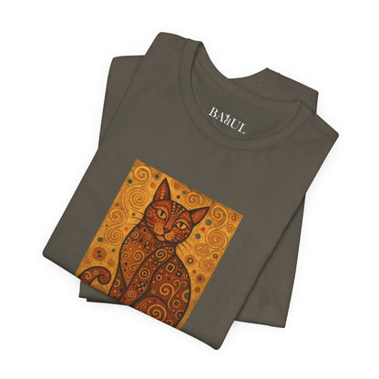 T-shirt unisex CATART - KLIMT - Arte classica, reinterpretata dai gatti.
