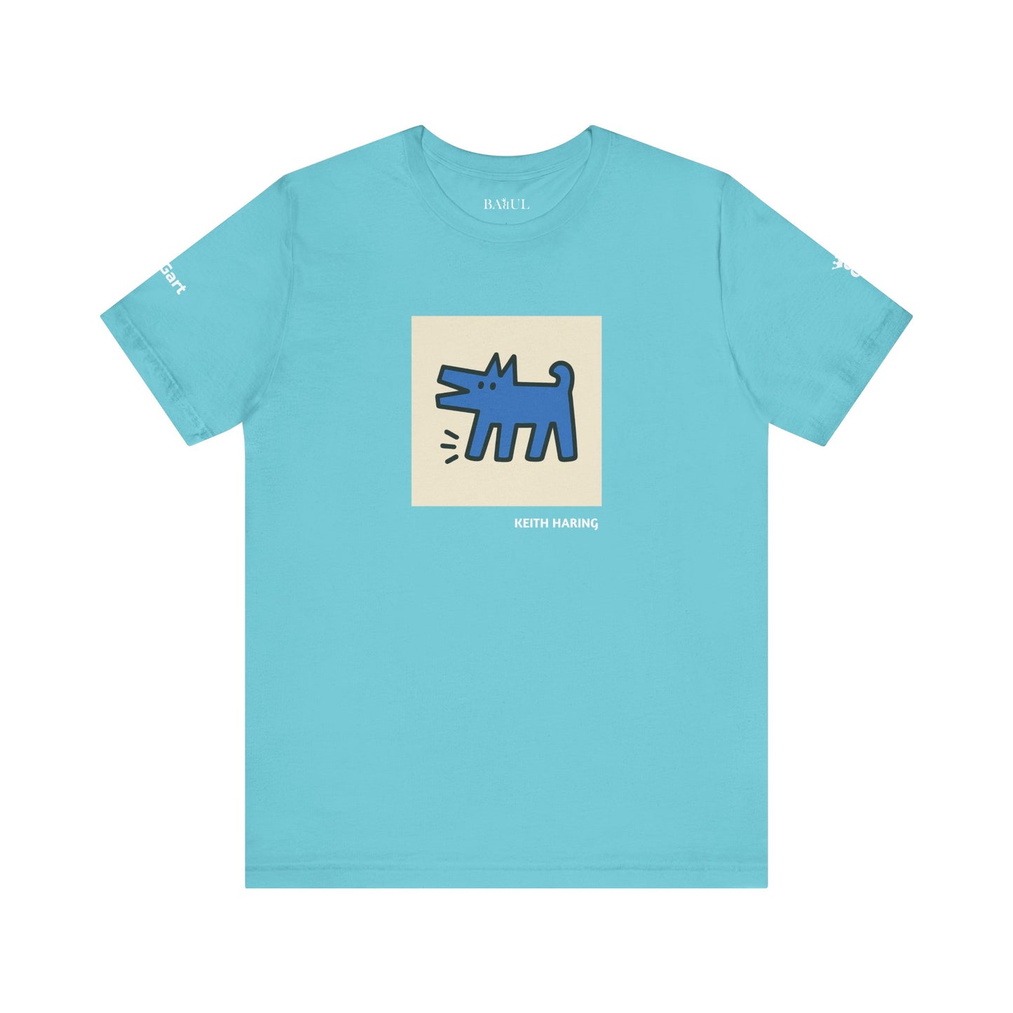 Unisex T-Shirt con cane DOGART  - KEITH HARING - Dipinto iconico rivisitato con i cani