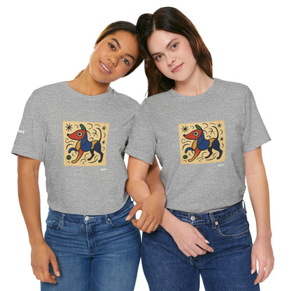 T-Shirt unisex  DOGART - MIRO - Dipinto iconico rivisitato con i cani