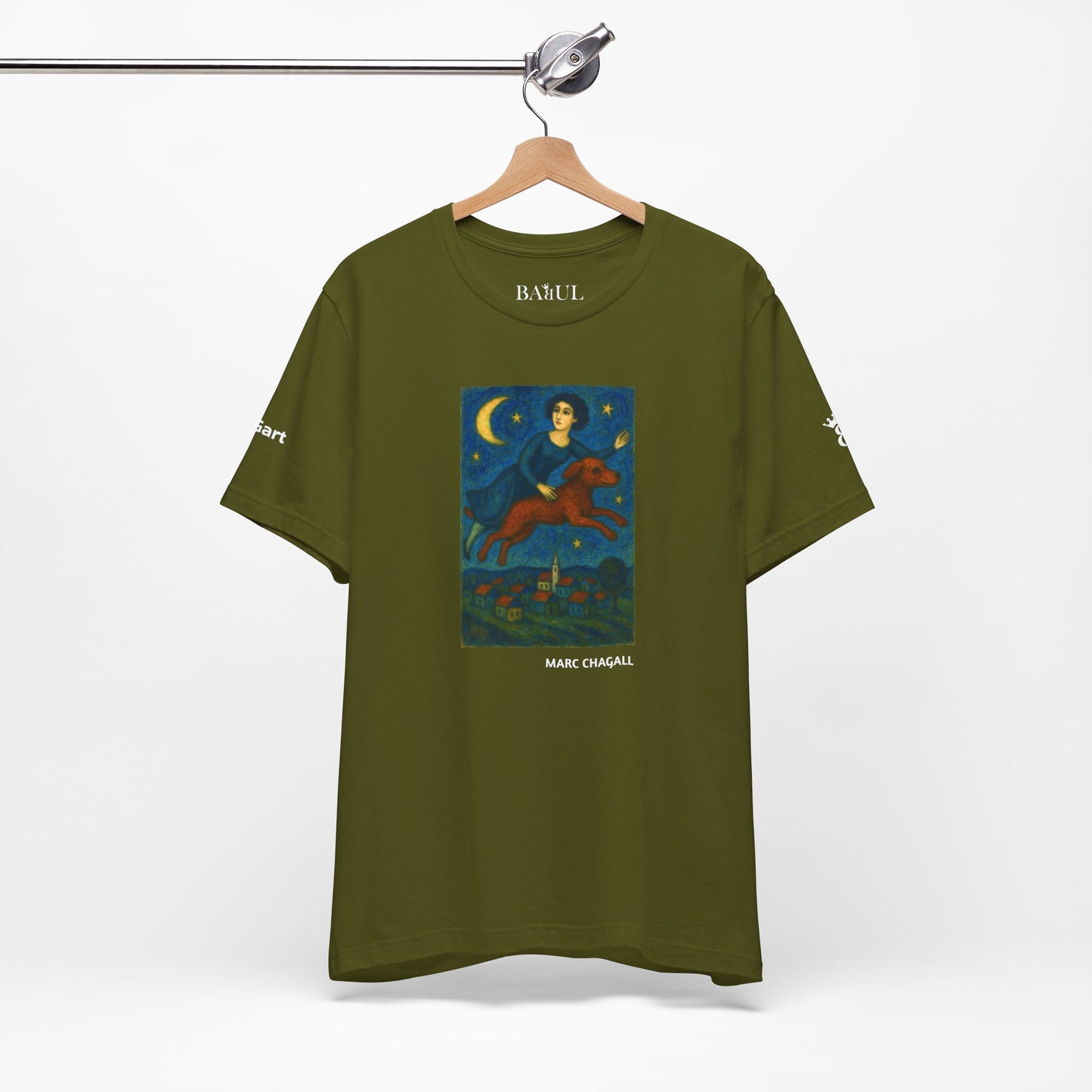 T-Shirt unisex  DOGART - MARC CHAGALL - Un dipinto iconico rivisitato con i cani