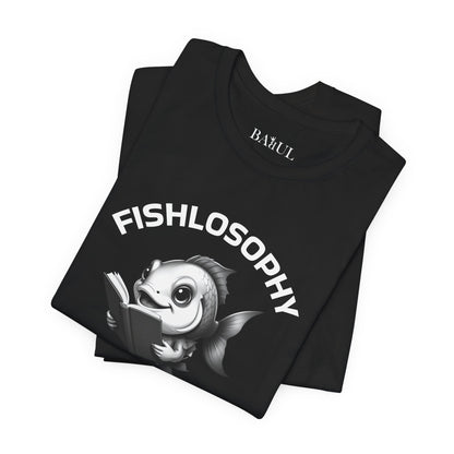 Fishlosophy Unisex Jersey Maglietta a maniche corte – Vedi la vastità anche in piccoli spazi.