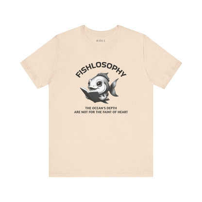 Fishlosophy Unisex Jersey Maglietta a maniche corte – Vedi la vastità anche in piccoli spazi.