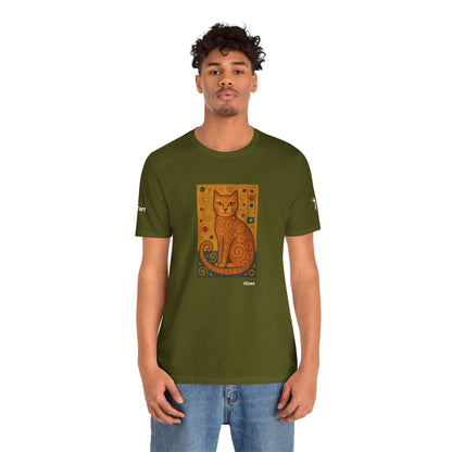 T-shirt unisex CATART - KLIMT - Dipinto iconico rivisitato con i gatti