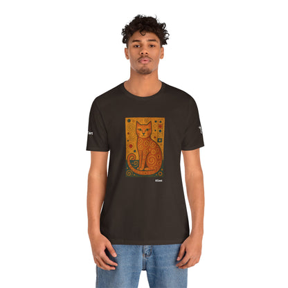 T-shirt unisex CATART - KLIMT - Dipinto iconico rivisitato con i gatti
