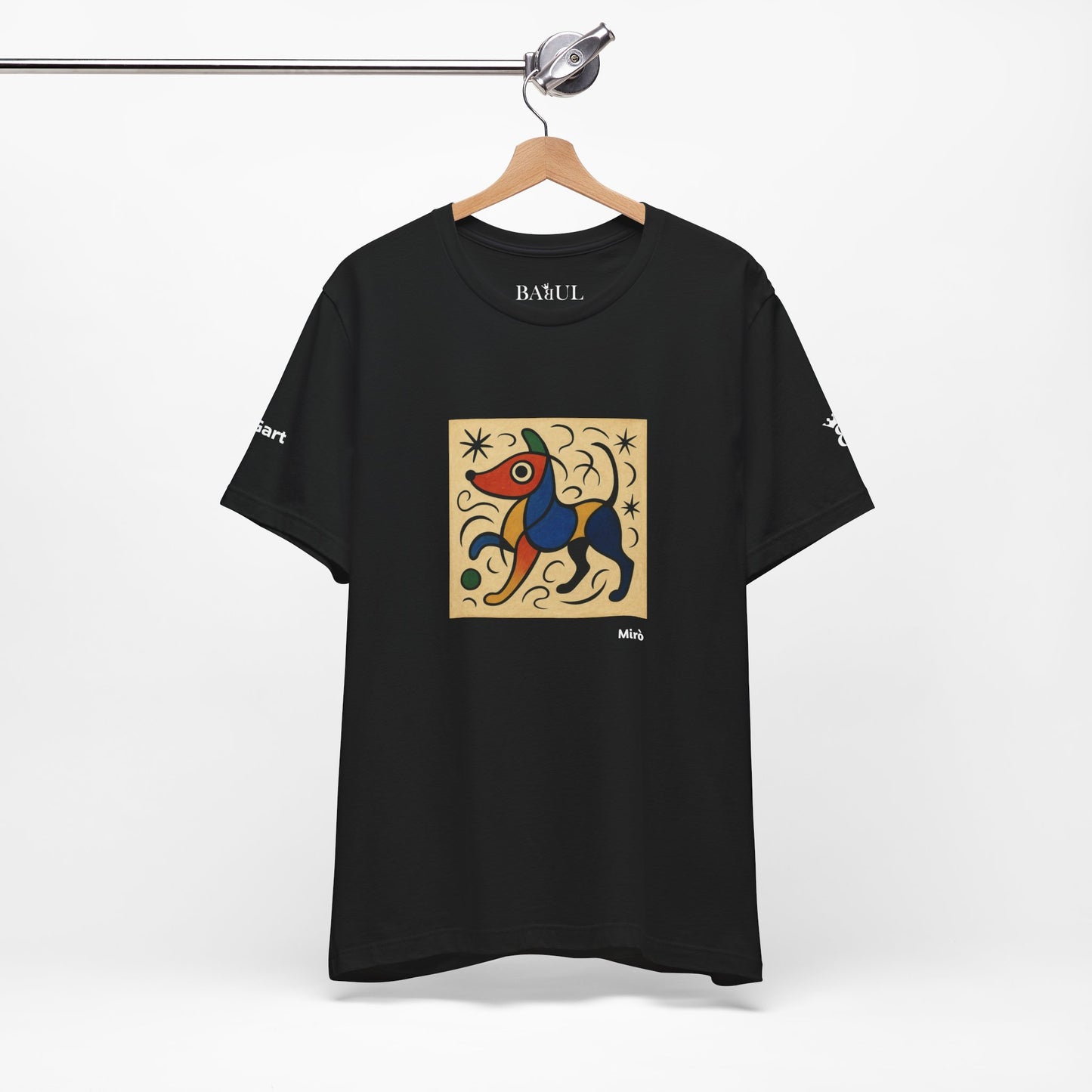 T-Shirt unisex  DOGART - MIRO - Dipinto iconico rivisitato con i cani