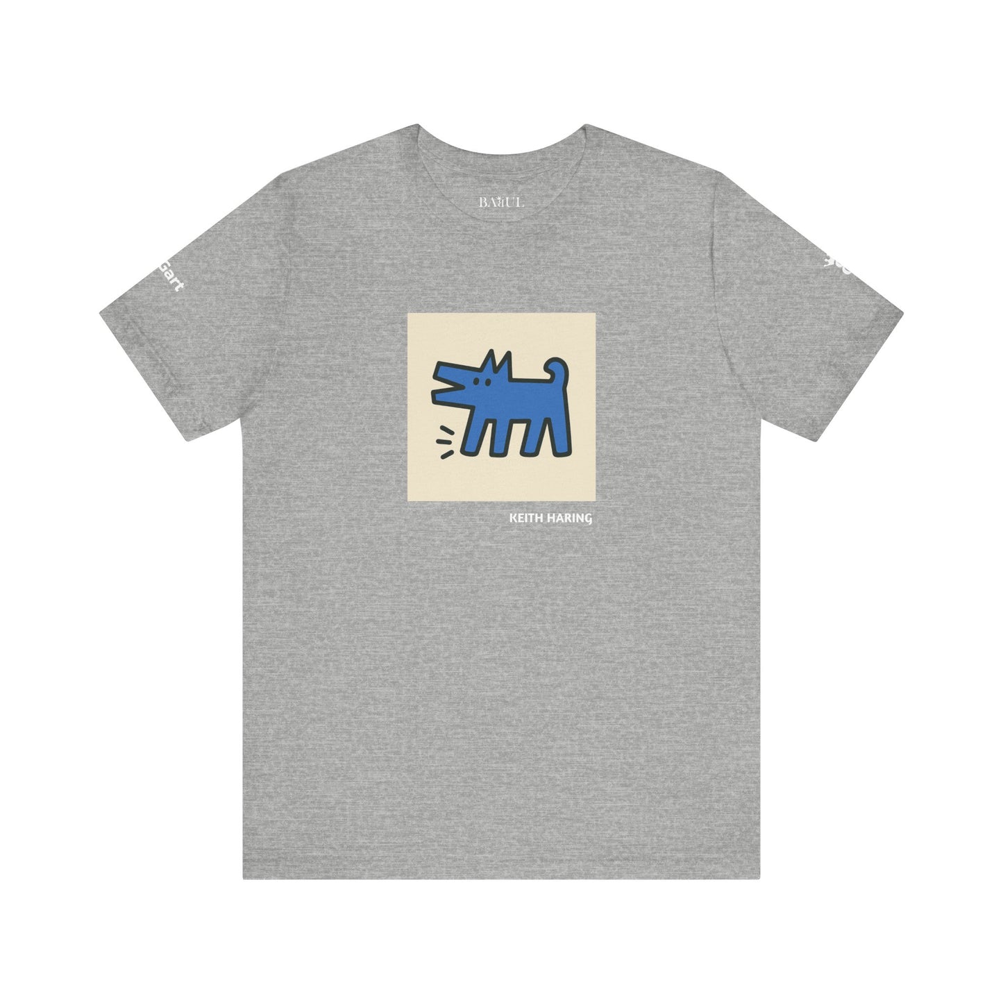 Unisex T-Shirt con cane DOGART  - KEITH HARING - Dipinto iconico rivisitato con i cani