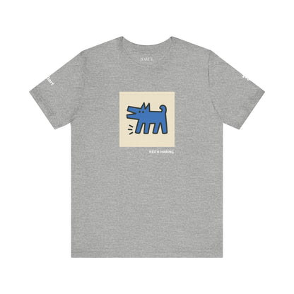 Unisex T-Shirt con cane DOGART  - KEITH HARING - Dipinto iconico rivisitato con i cani
