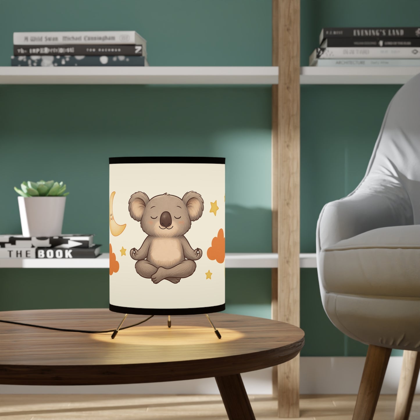 ZEN INSIDE Calming Tripod Lamp. Koala