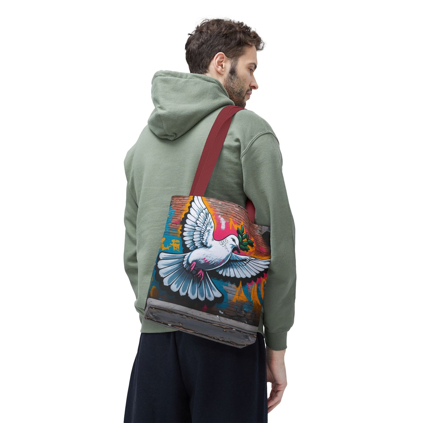 Artistic Surge - Eco-Friendly Canvas Tote Bag - PEACE