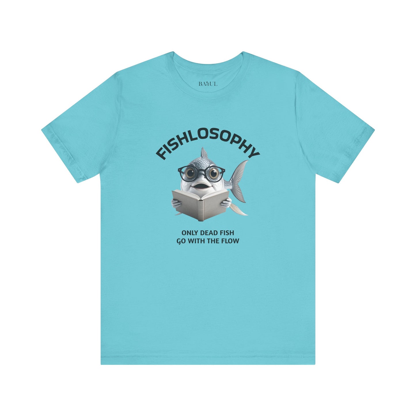 Fishlosophy Unisex Jersey Maglietta a maniche corte – Le profondità dell'oceano non sono per i deboli di cuore.