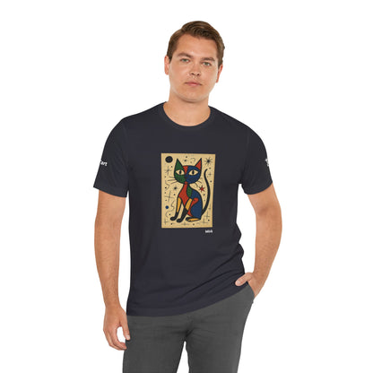 T-shirt unisex CATART - MIRO - Dipinto iconico rivisitato con i gatti