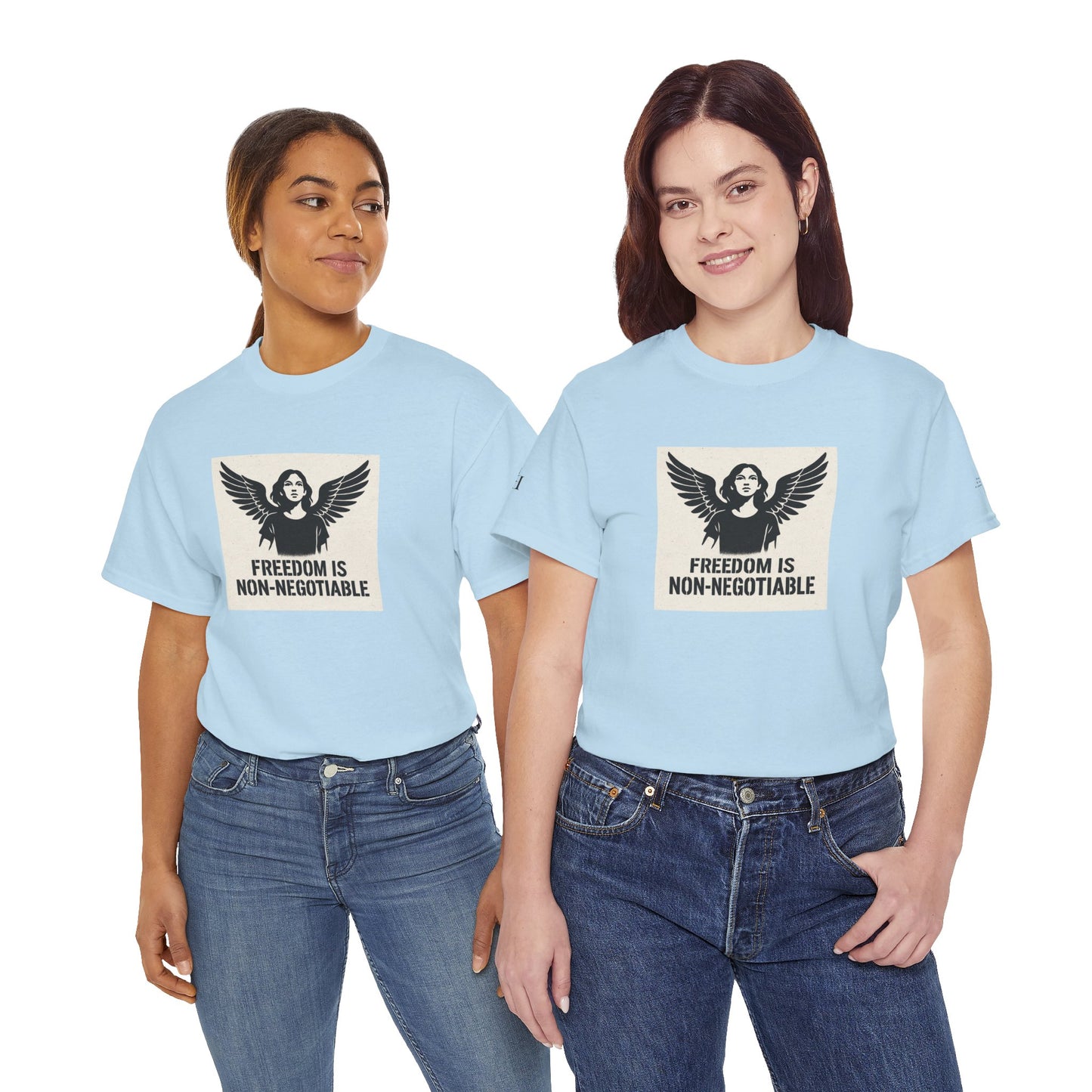 Rebel Graphic Tee - Unisex Heavy Cotton T-Shirt for the Wild at Heart. Rebel Tees, Born to Be Worn - FREEDOM IS NON-NEGOTIABLE