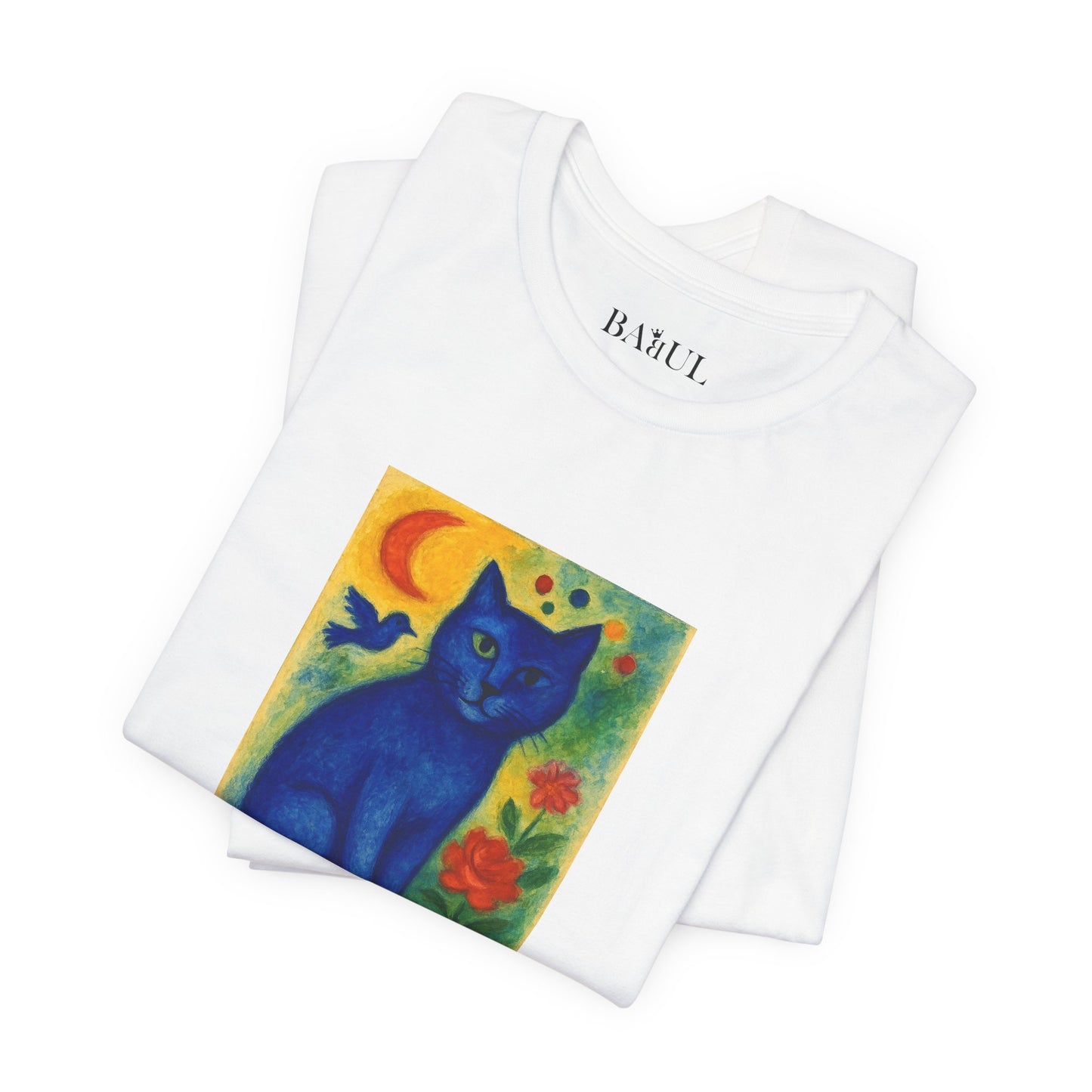 T-shirt unisex CATART - MARC CHAGALL - Un dipinto iconico rivisitato con i gatti