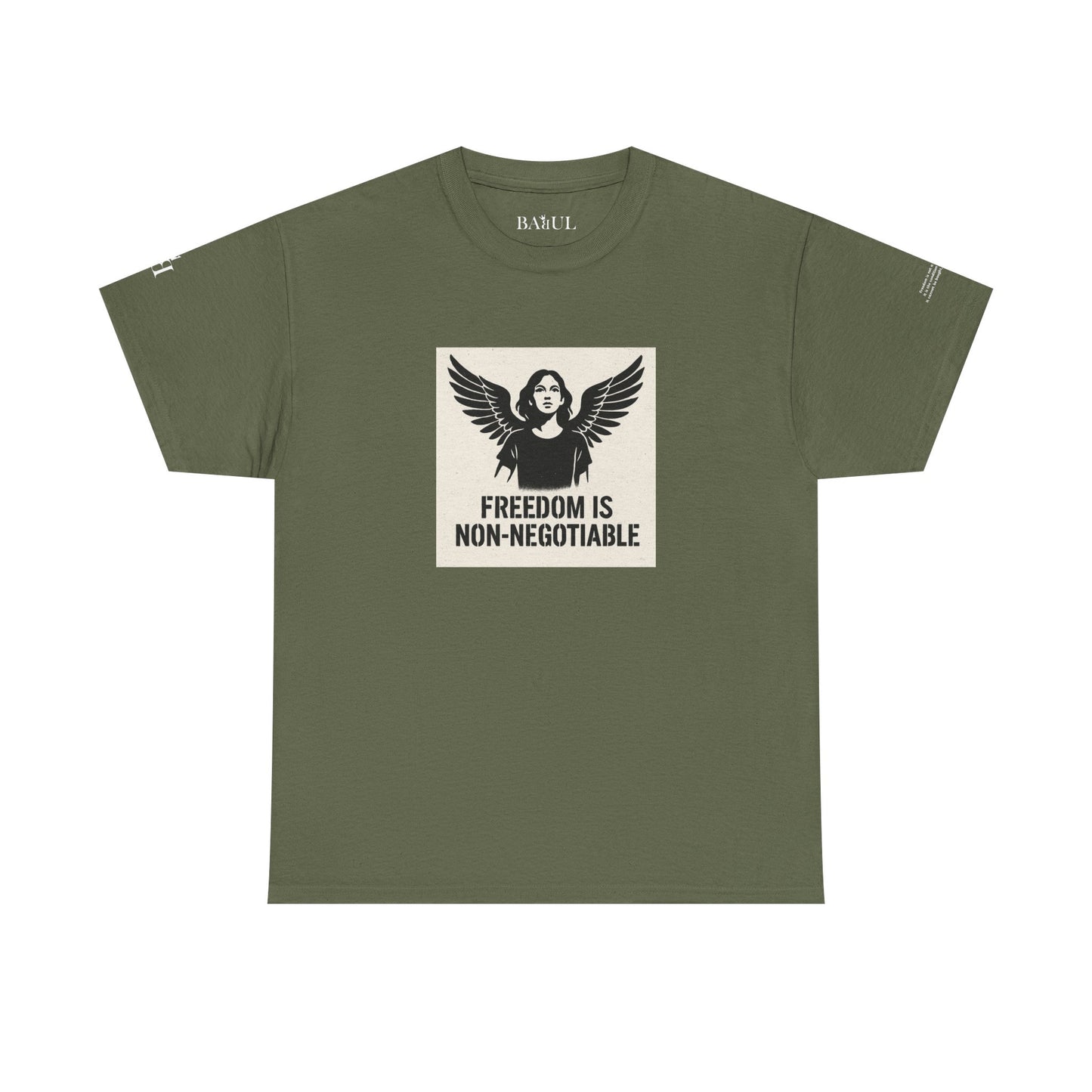 Rebel Graphic Tee - Unisex Heavy Cotton T-Shirt for the Wild at Heart. Rebel Tees, Born to Be Worn - FREEDOM IS NON-NEGOTIABLE