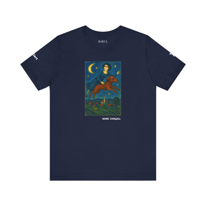 T-Shirt unisex  DOGART - MARC CHAGALL - Un dipinto iconico rivisitato con i cani