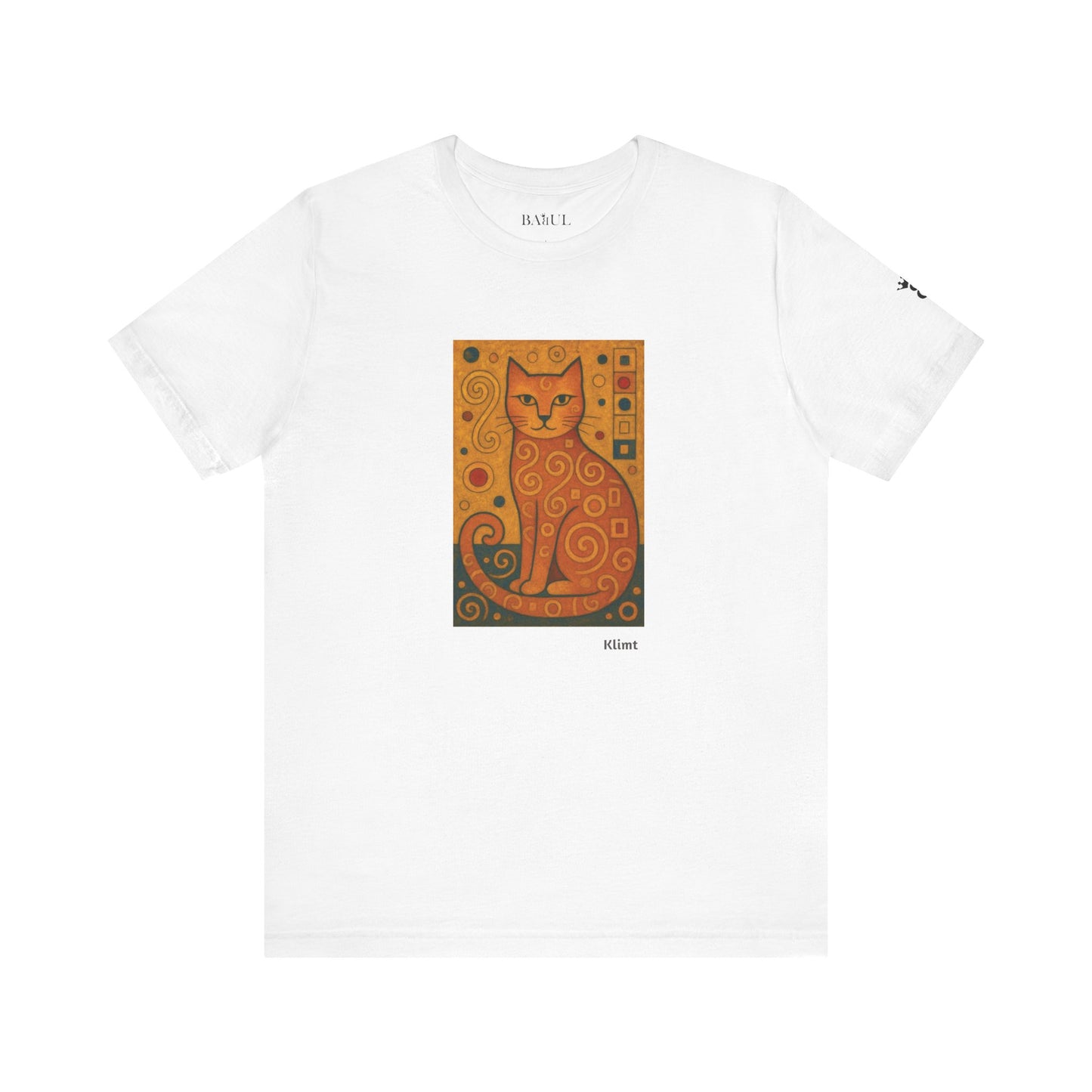 T-shirt unisex CATART - KLIMT - Dipinto iconico rivisitato con i gatti