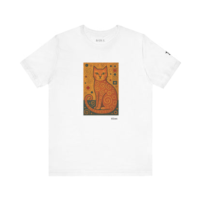T-shirt unisex CATART - KLIMT - Dipinto iconico rivisitato con i gatti
