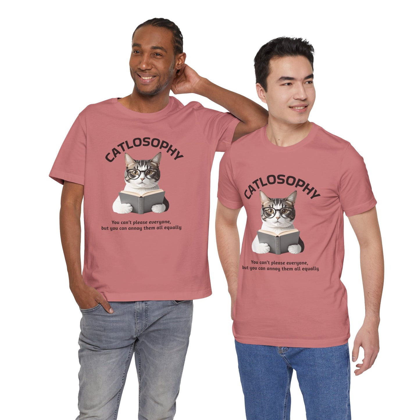 Catlosophy Unisex Jersey Maglietta a maniche corte – Design "Non puoi accontentare tutti"