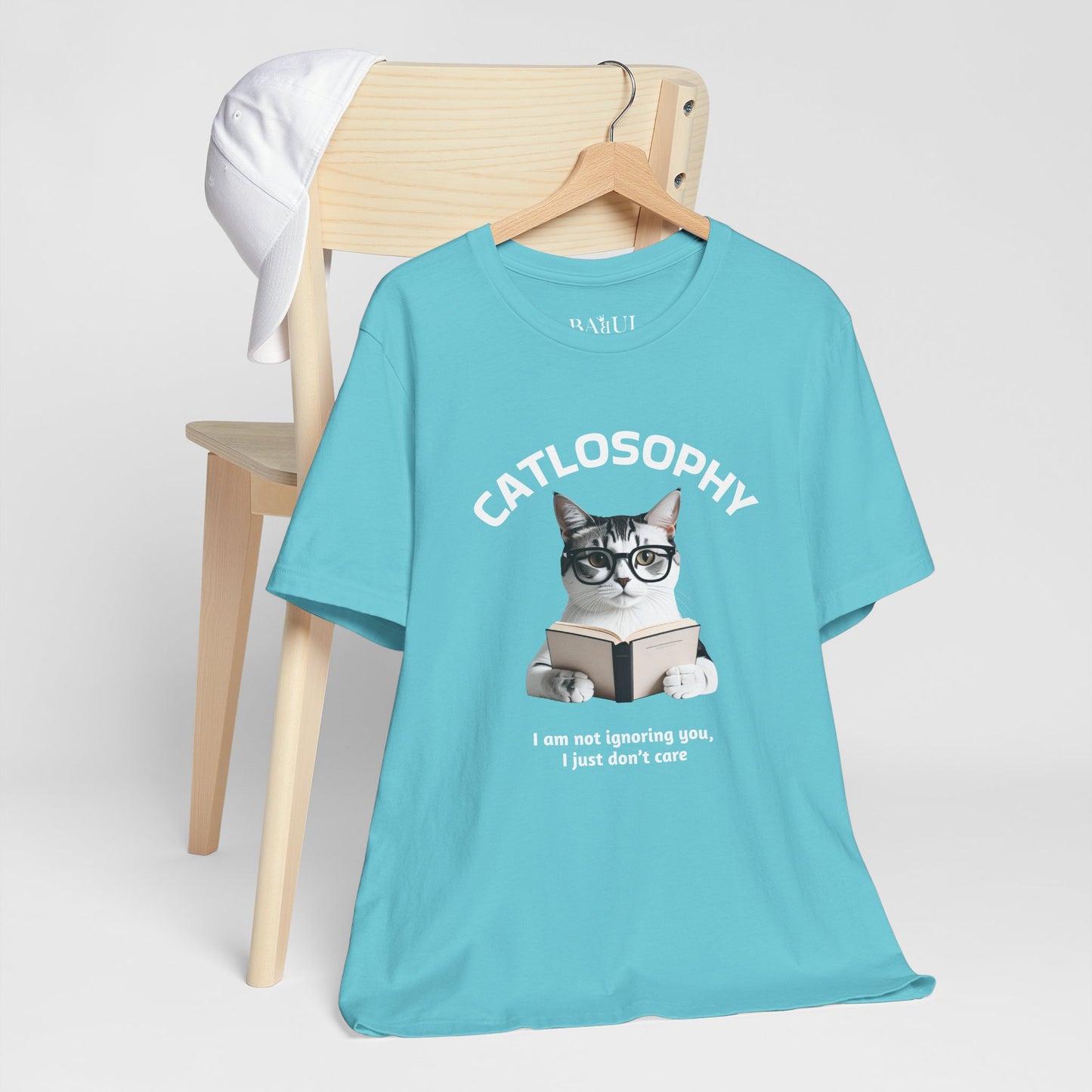 Catlosophy Unisex Jersey Maglietta a maniche corte – Design "Non ti sto ignorando, solo che non me ne frega niente"