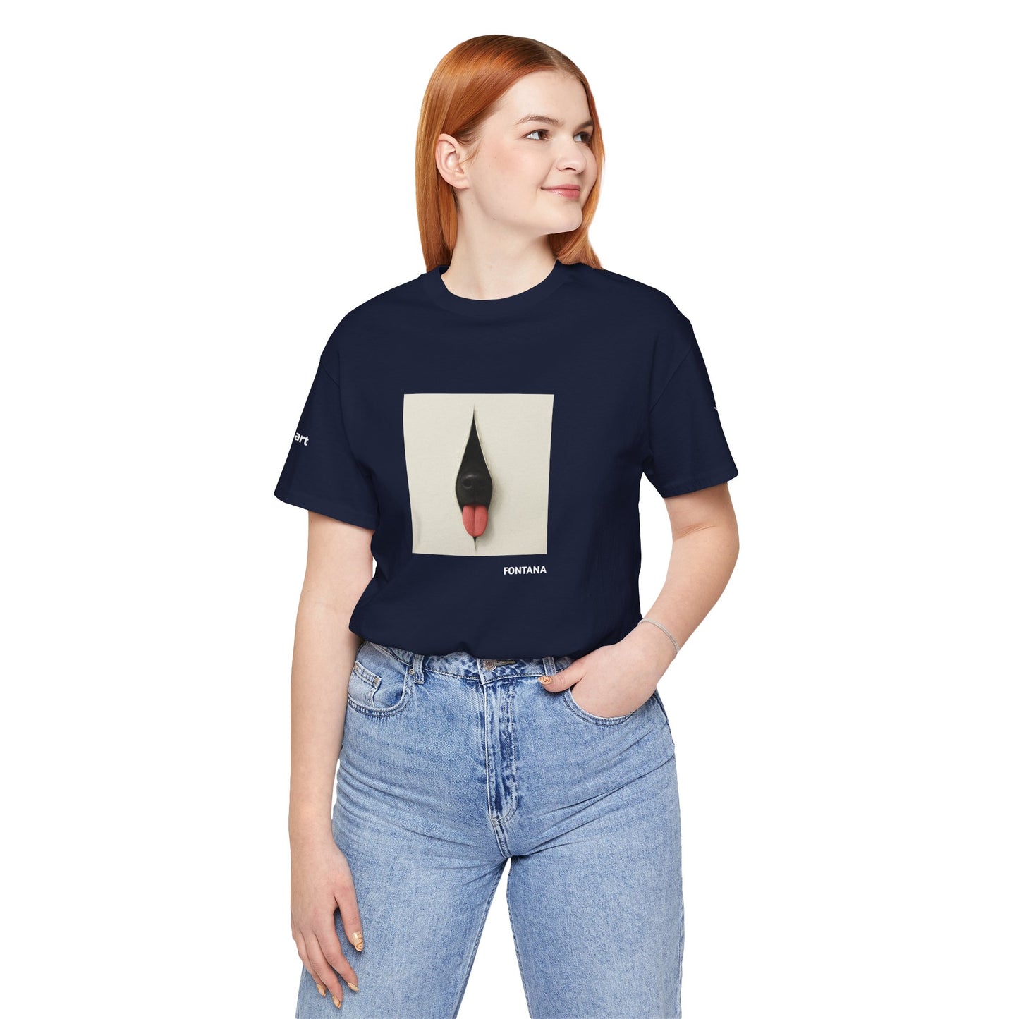T-Shirt unisex  DOGART - FONTANA - Un dipinto iconico rivisitato con i cani