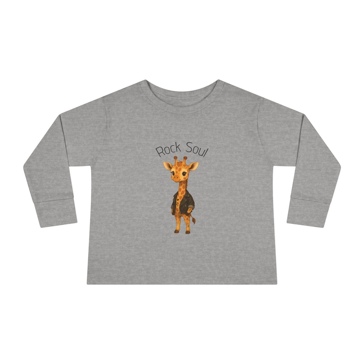 Magliette Rock Soul per bambini - Giraffa - Animali dolci con un ritmo ribelle