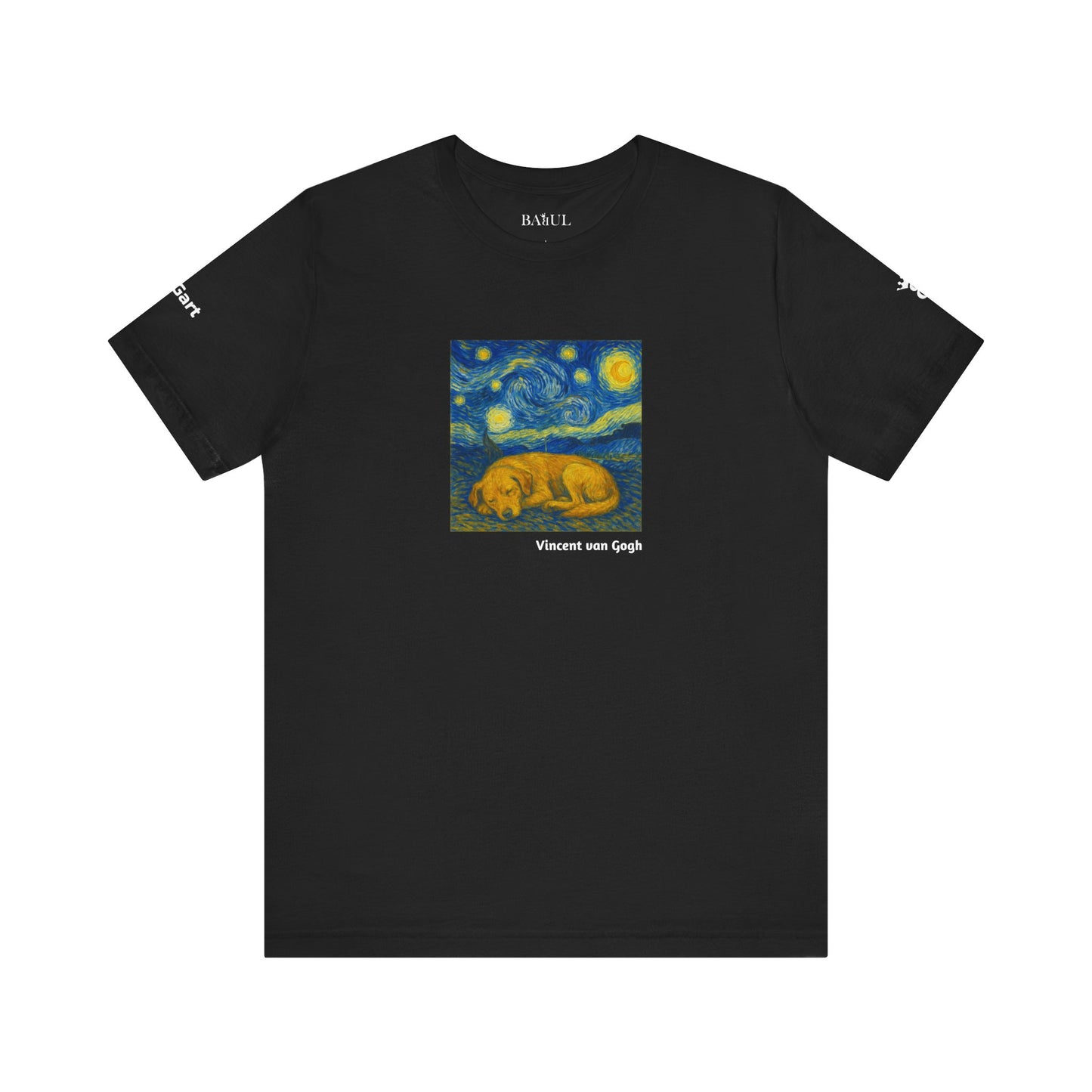 Unisex T-Shirt con cane DOGART  - VAN GOGH - Un dipinto iconico rivisitato con i cani