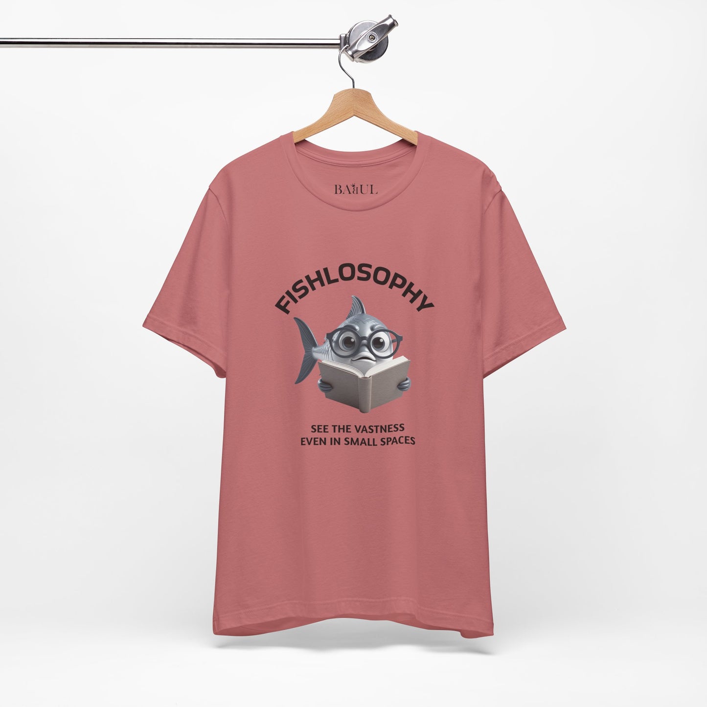 Fishlosophy Unisex Jersey Maglietta a maniche corte – Vedi la vastità anche in spazi ristretti.