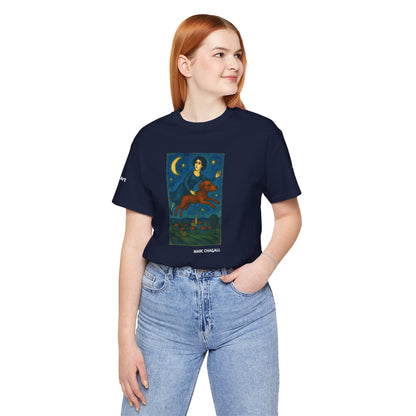 T-Shirt unisex  DOGART - MARC CHAGALL - Un dipinto iconico rivisitato con i cani