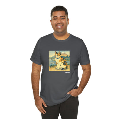 T-Shirt unisex CATART - Stile artistico giapponese UKIYO-E - Pittura iconica rivisitata con i gatti