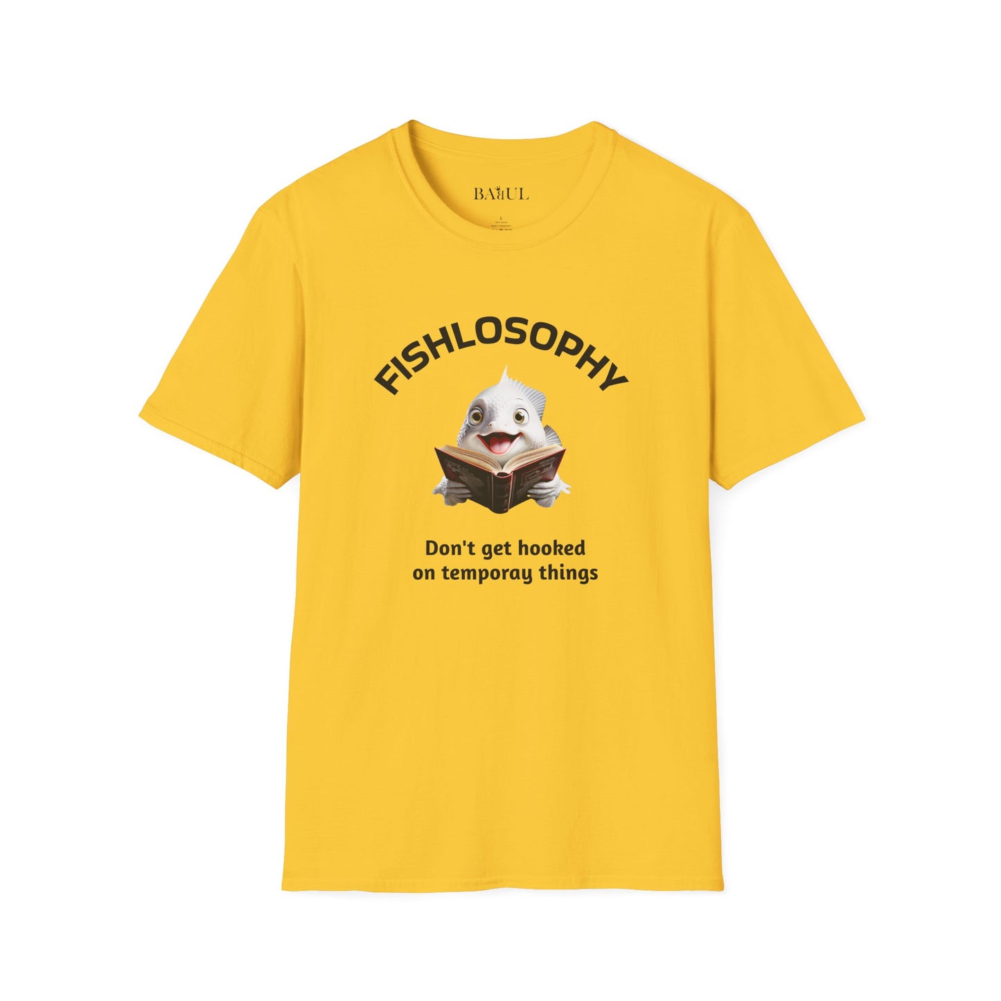 Maglietta unisex Fishlosophy - Design con vibrazioni oceaniche e domande sulla vita - PERLE DI SAGGEZZA DAL MONDO DEI PESCI