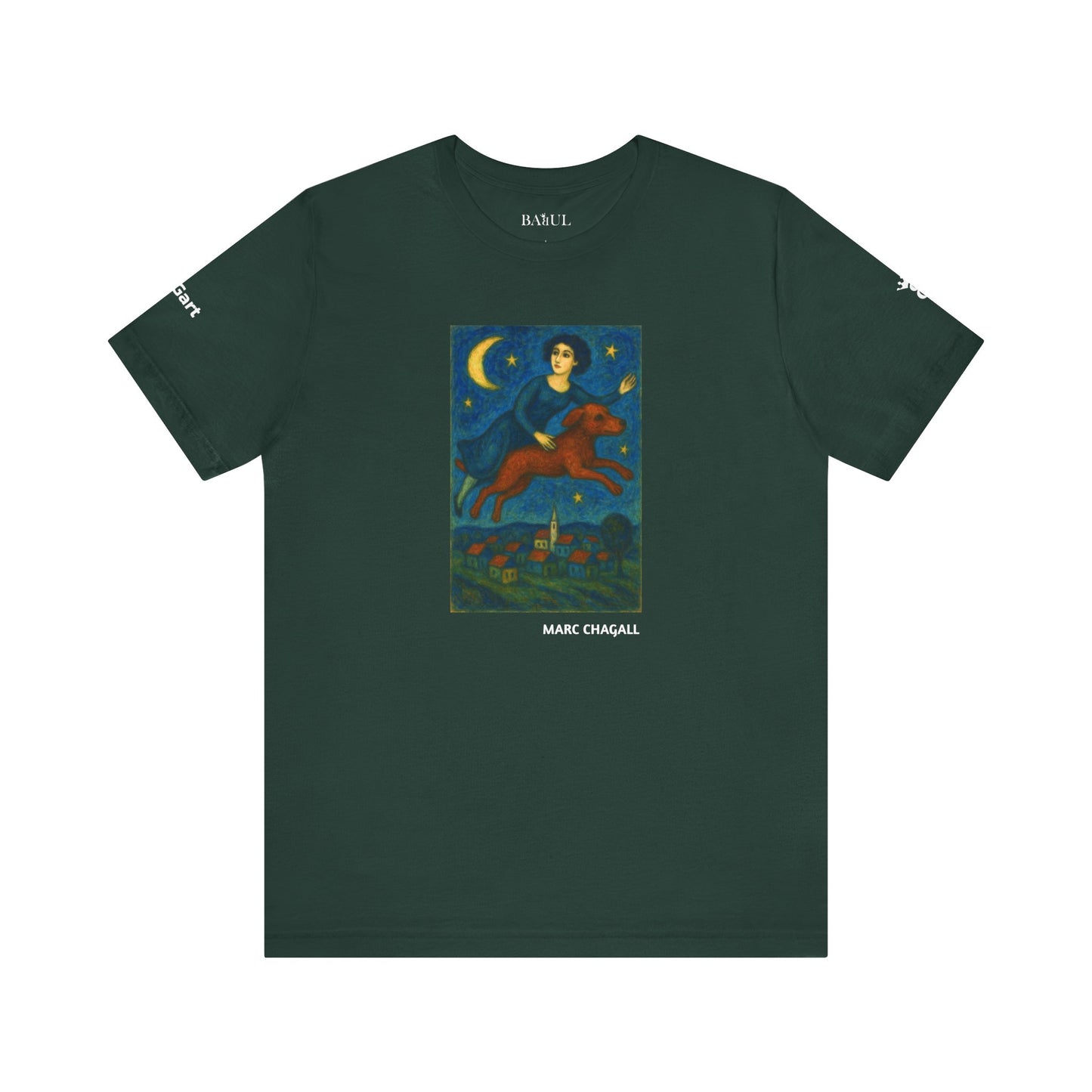 T-Shirt unisex  DOGART - MARC CHAGALL - Un dipinto iconico rivisitato con i cani
