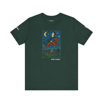 T-Shirt unisex  DOGART - MARC CHAGALL - Un dipinto iconico rivisitato con i cani