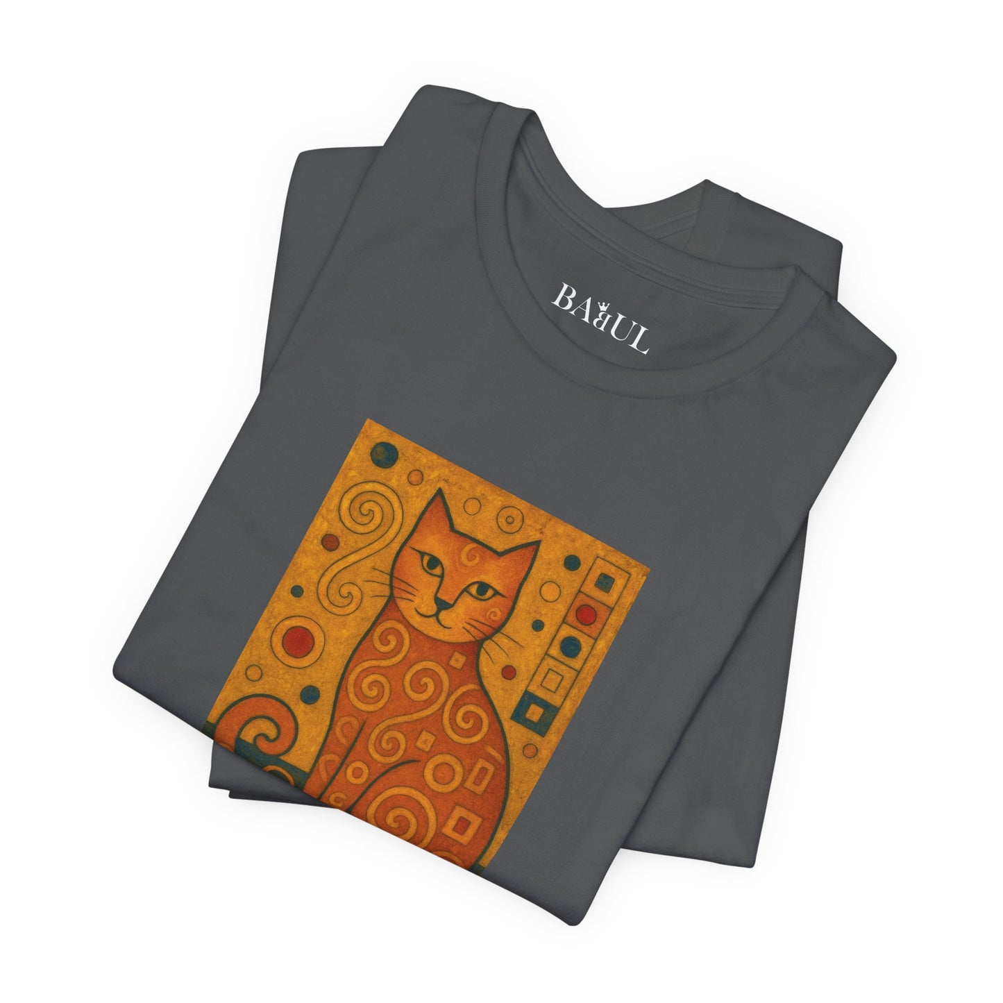 T-shirt unisex CATART - KLIMT - Dipinto iconico rivisitato con i gatti