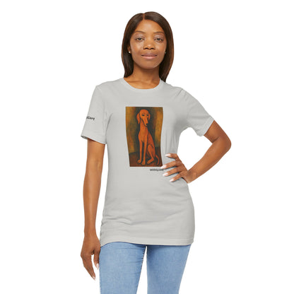 Unisex T-Shirt con cane DOGART  - MODIGLIANI - Un dipinto iconico rivisitato con i cani
