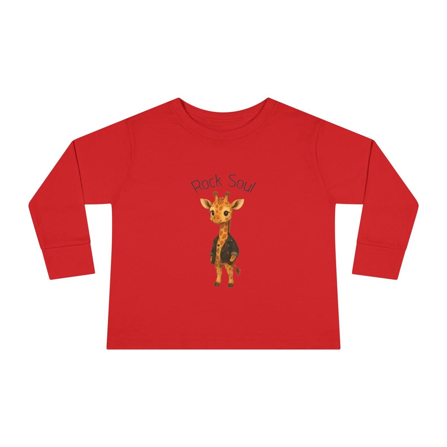 Magliette Rock Soul per bambini - Giraffa - Animali dolci con un ritmo ribelle