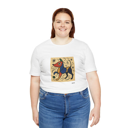 T-Shirt unisex  DOGART - MIRO - Dipinto iconico rivisitato con i cani