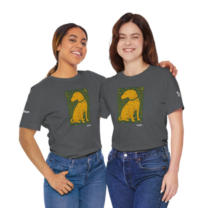 Unisex T-Shirt con cane DOGART  - KLIMT - Dipinto iconico rivisitato con i cani