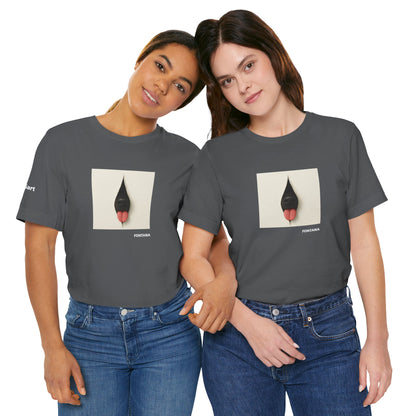T-Shirt unisex  DOGART - FONTANA - Un dipinto iconico rivisitato con i cani