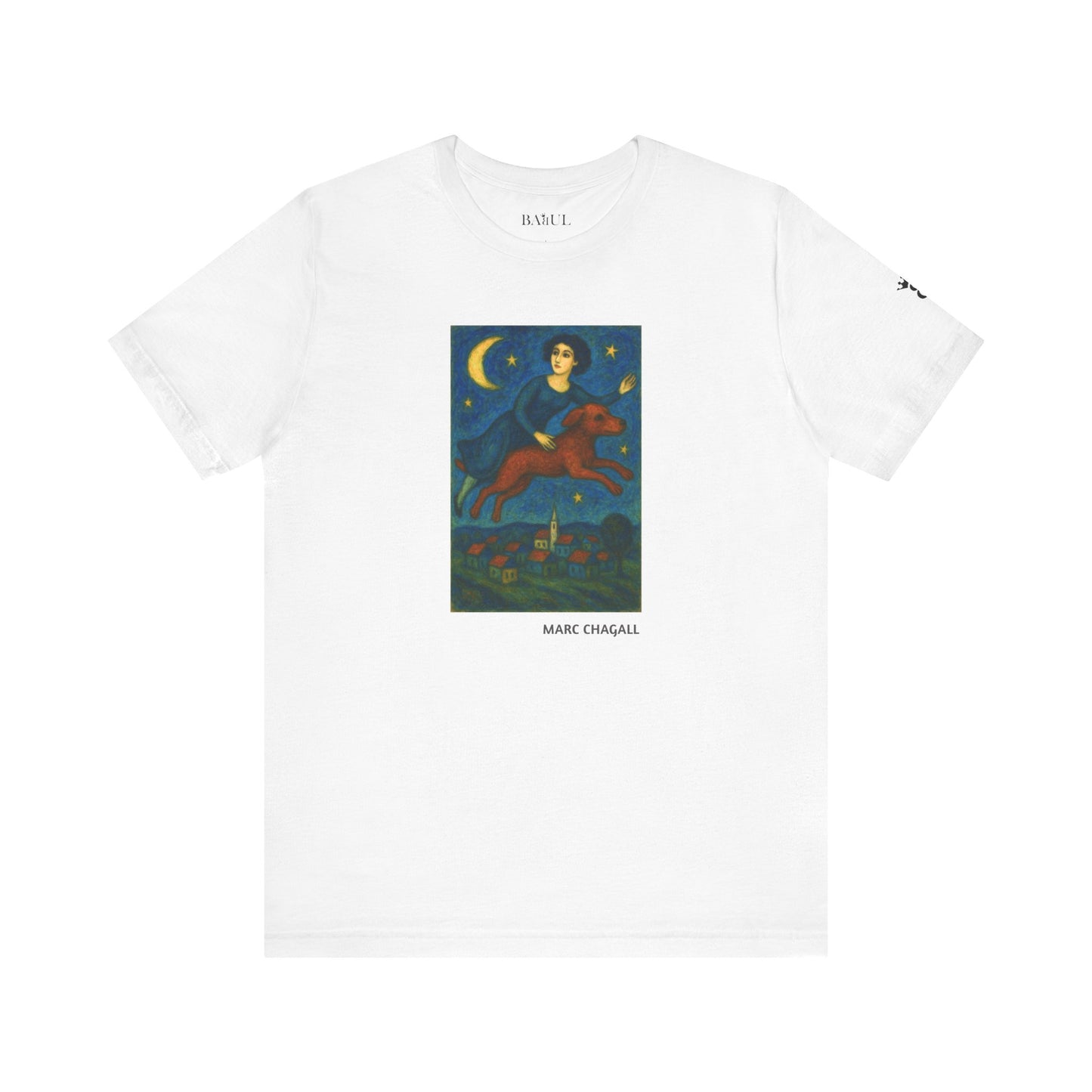 T-Shirt unisex  DOGART - MARC CHAGALL - Un dipinto iconico rivisitato con i cani