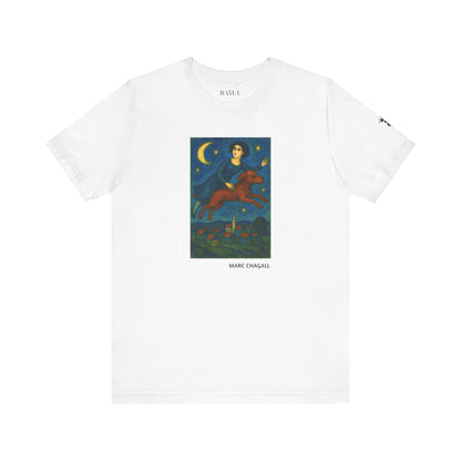 T-Shirt unisex  DOGART - MARC CHAGALL - Un dipinto iconico rivisitato con i cani
