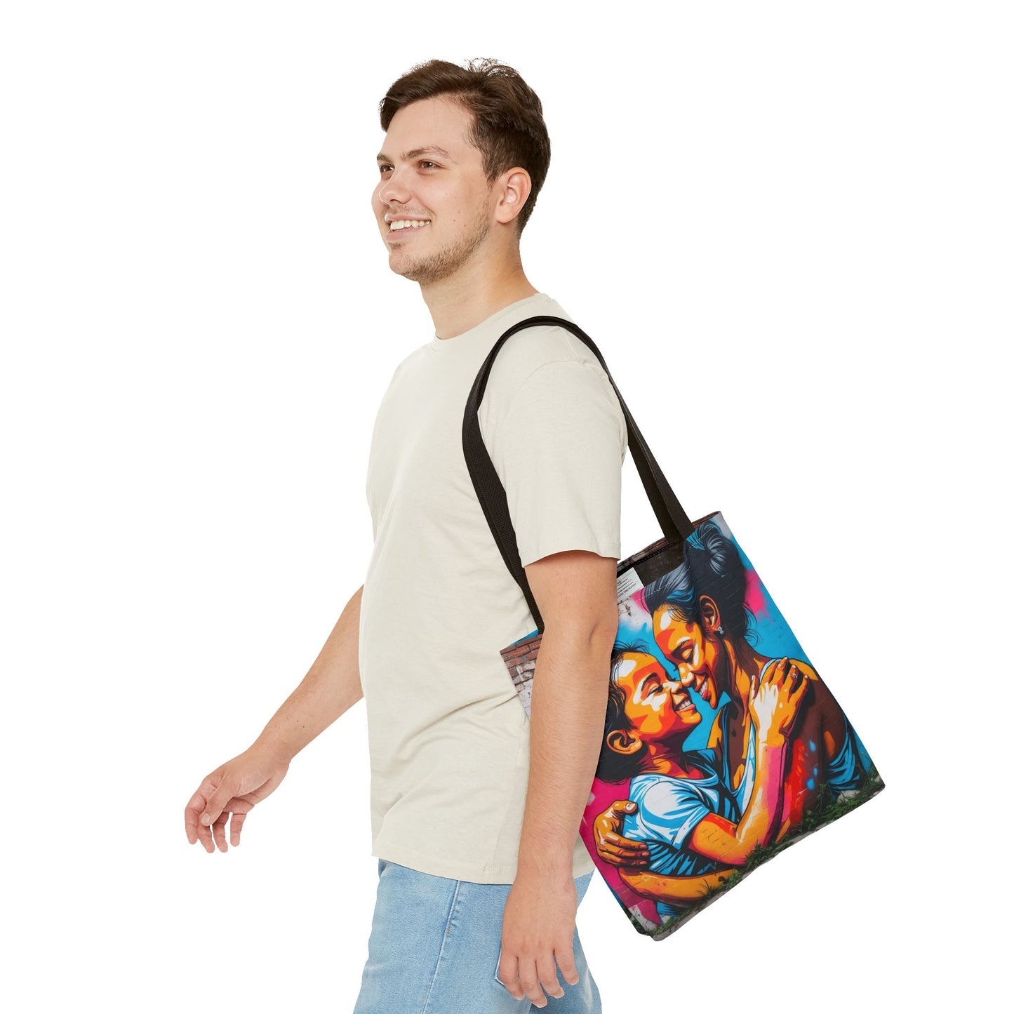 Artistic Surge - Eco-Friendly Canvas Tote Bag - SMILING HUG