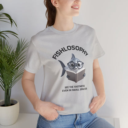 Fishlosophy Unisex Jersey Maglietta a maniche corte – Vedi la vastità anche in spazi ristretti.