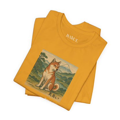 Unisex T-Shirt con cane DOGART - STILE SUMI-E - Dipinto iconico rivisitato con i cani