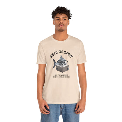Fishlosophy Unisex Jersey Maglietta a maniche corte – Vedi la vastità anche in spazi ristretti.