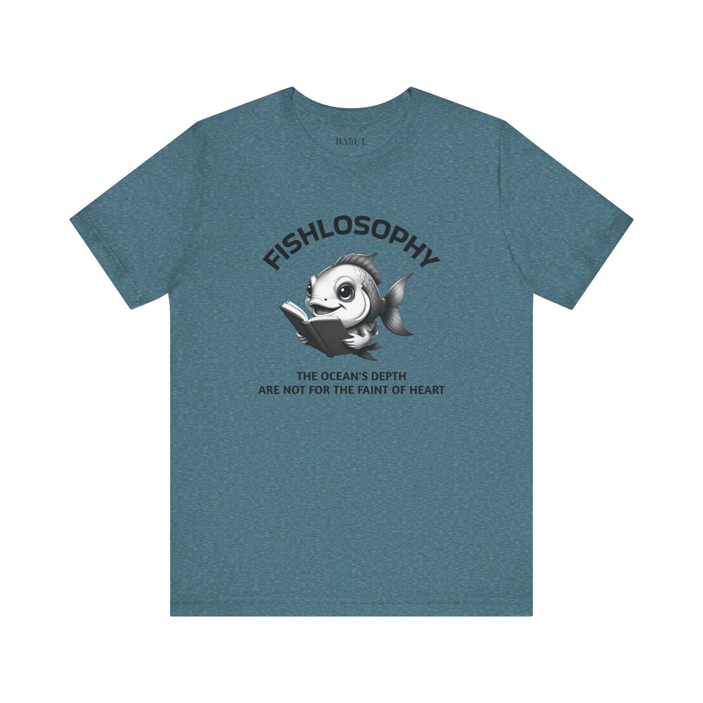 Fishlosophy Unisex Jersey Maglietta a maniche corte – Vedi la vastità anche in piccoli spazi.