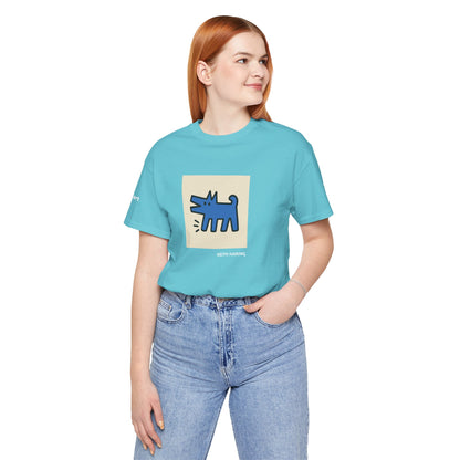 Unisex T-Shirt con cane DOGART  - KEITH HARING - Dipinto iconico rivisitato con i cani
