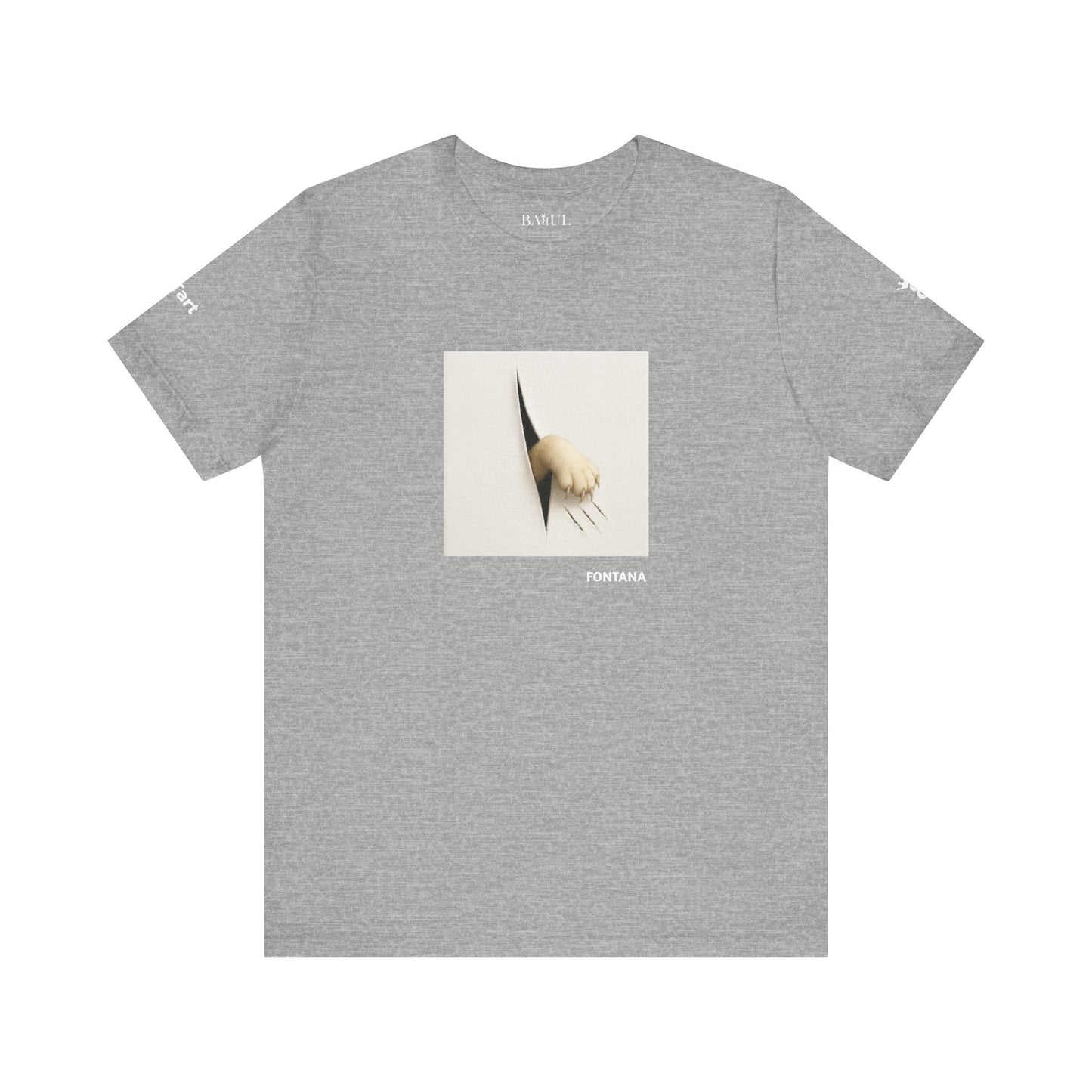 T-shirt unisex CATART - FONTANA - Un dipinto iconico rivisitato con i gatti