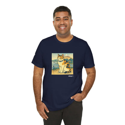 T-Shirt unisex CATART - Stile artistico giapponese UKIYO-E - Pittura iconica rivisitata con i gatti