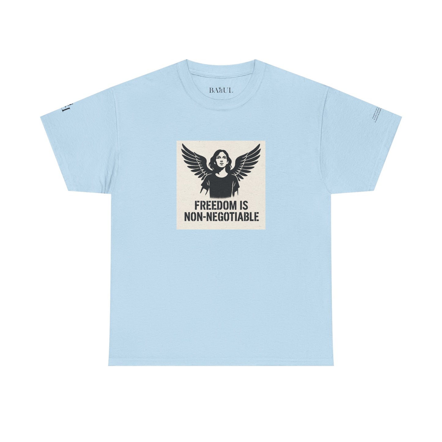 Rebel Graphic Tee - Unisex Heavy Cotton T-Shirt for the Wild at Heart. Rebel Tees, Born to Be Worn - FREEDOM IS NON-NEGOTIABLE
